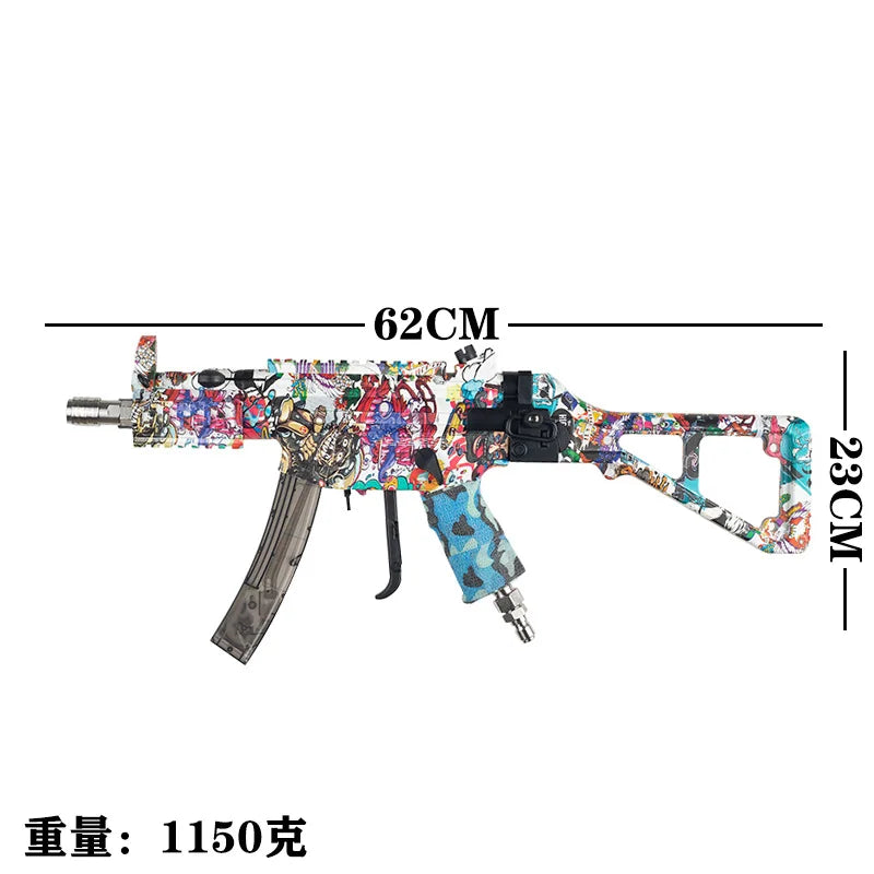 Simulated Rifle Car Wash Water Gun Joker Dinosaur Black Spray with 22mm External and 14mm Internal Hole Fun Car Washer