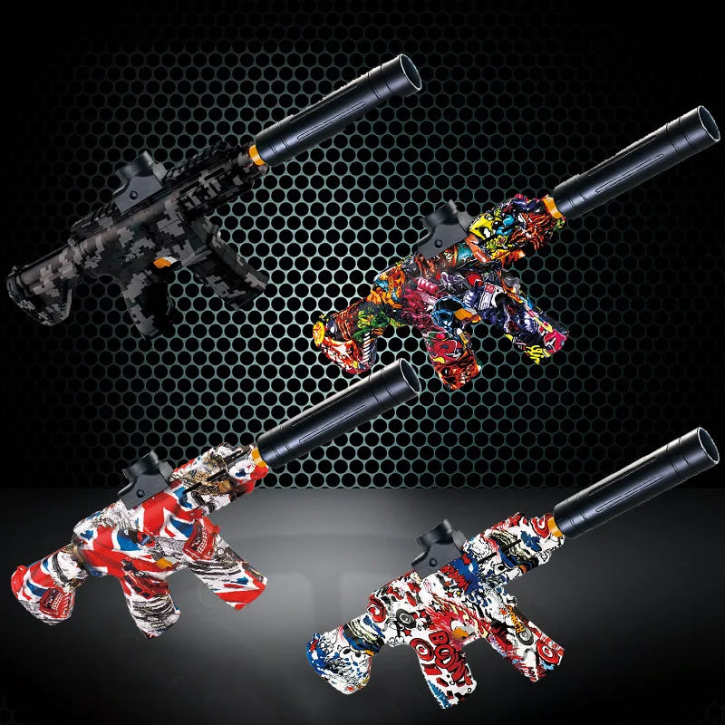 Children's M416 Soft Cartridge Gun with Handheld Shell Electric Continuously Firing Submachine Model Toy