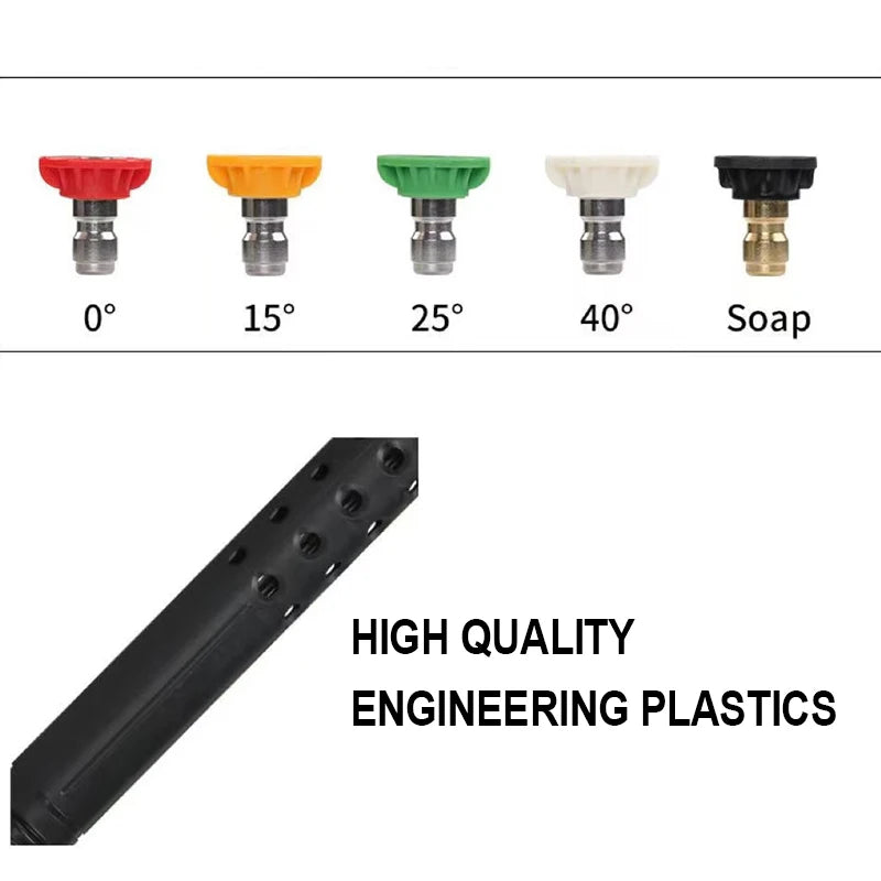 High Power 5000psi Manual Pressure Water Spray Washer Plastic with Copper Extension Wand for Car Wash-Foam Cannon
