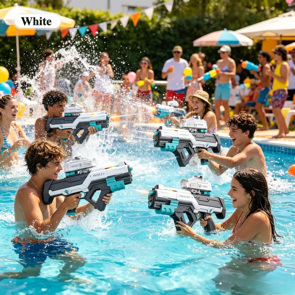 Electric Water Gun Automatic Continuous Shooting Water Blaster Summer Outdoor Beach Pool Water Fight Toy for Kids Adults