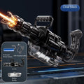 u Auto Gatling Water Cannon Rotating High-Pressure Large Capacity Gatling Water Gun Toy Adults Outdoor Summer Fun Play Kid Gifts