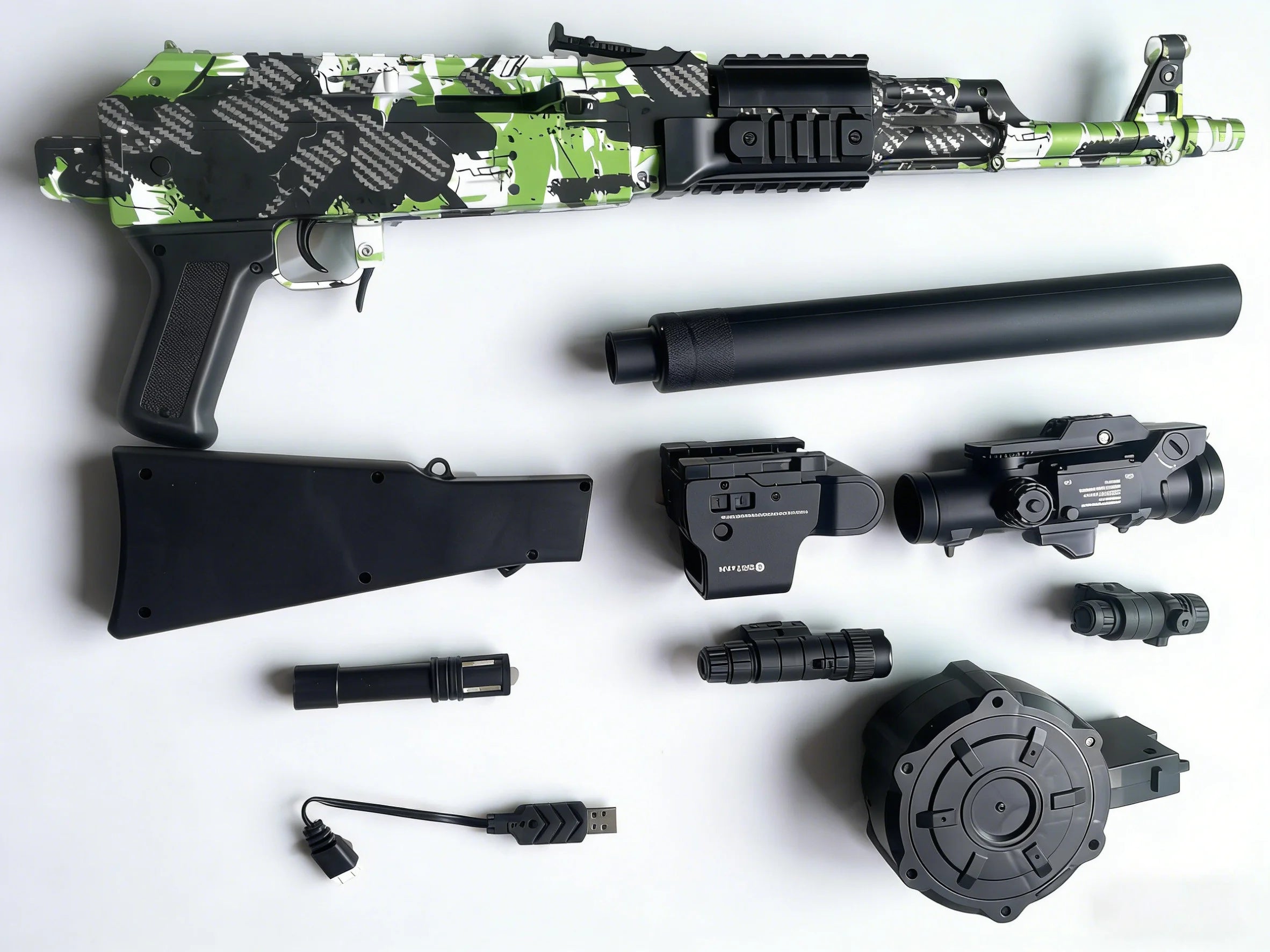 AK47 Style Gel Blaster Gun - Full Auto Electric Gel Ball Blaster Toy for Outdoor Team Shooting Games | Cool Birthday Gifts
