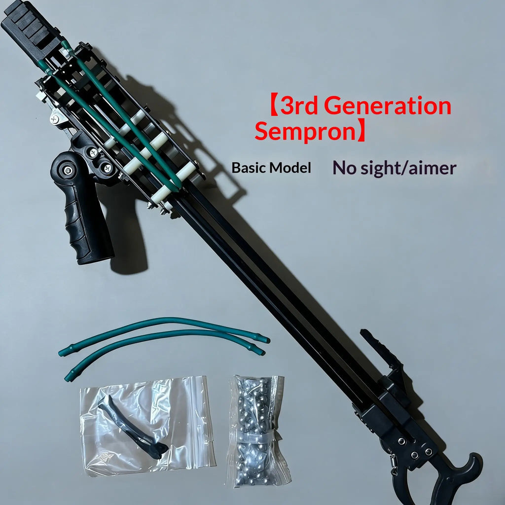 Tactical Slingshot Crossbow  High Power Hunting Shooting Toy, Adjustable Precision Launcher Gear
