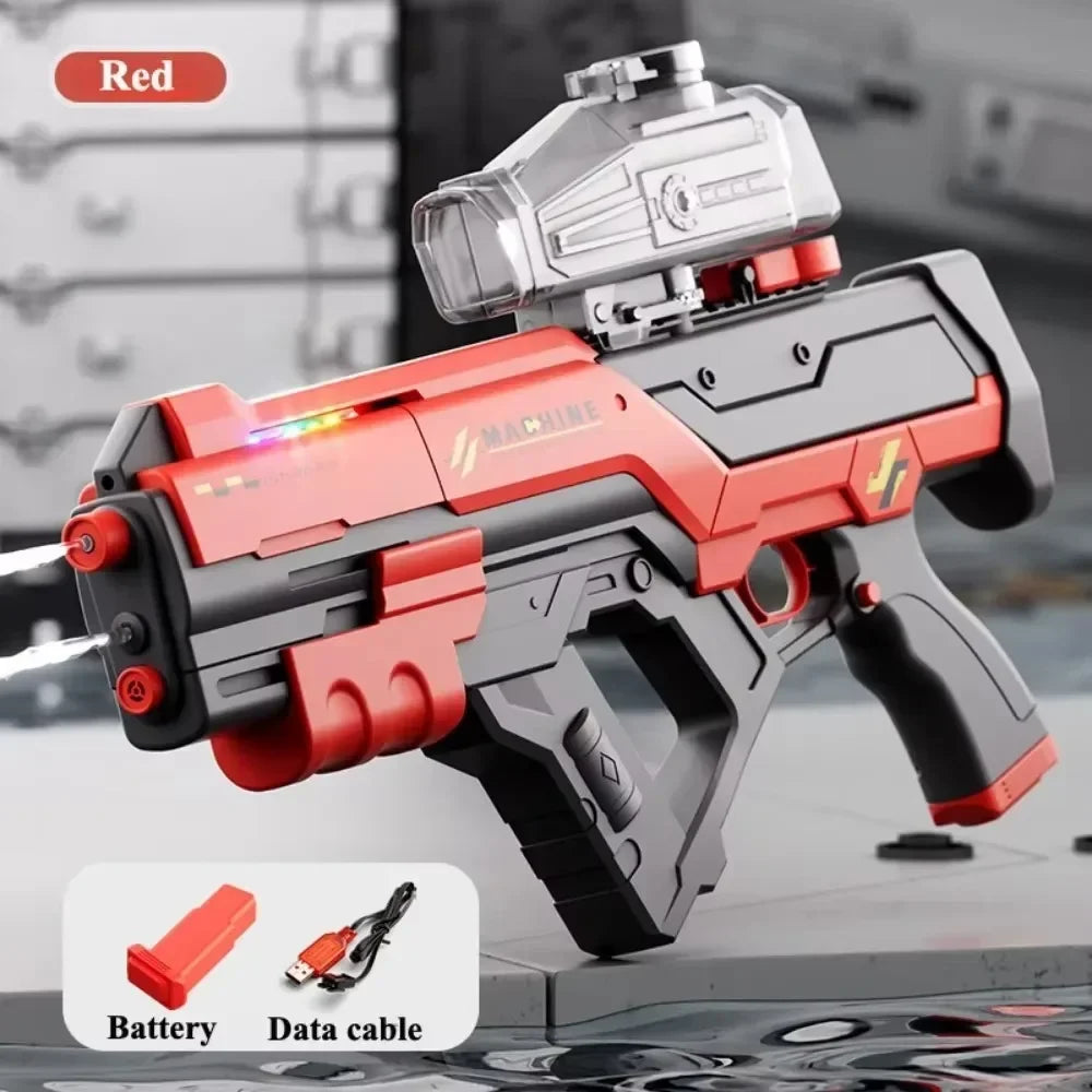 Electric Water Gun Automatic Continuous Shooting Water Blaster Summer Outdoor Beach Pool Water Fight Toy for Kids Adults