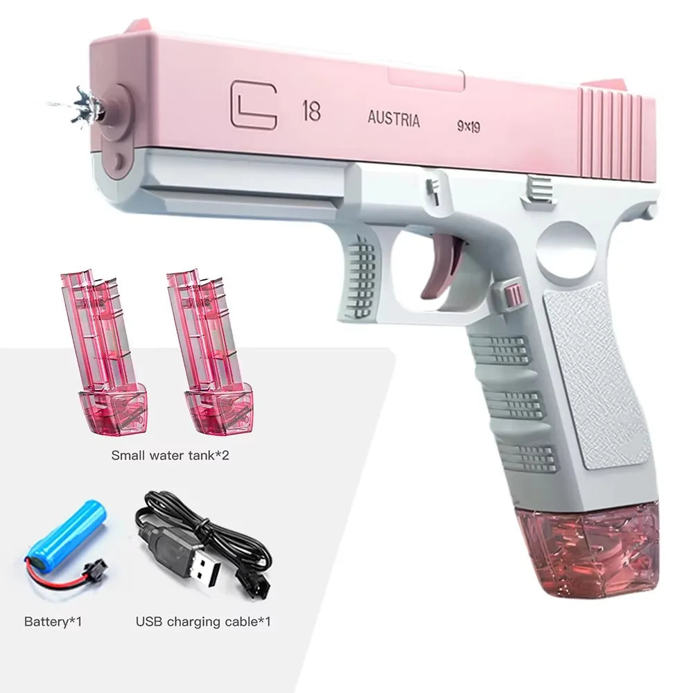 Electric Water Guns For Adults Powerful Squirt Automatic Water Suction Water Blasters Summer Outdoor Beach Toy For boys Kid Gift