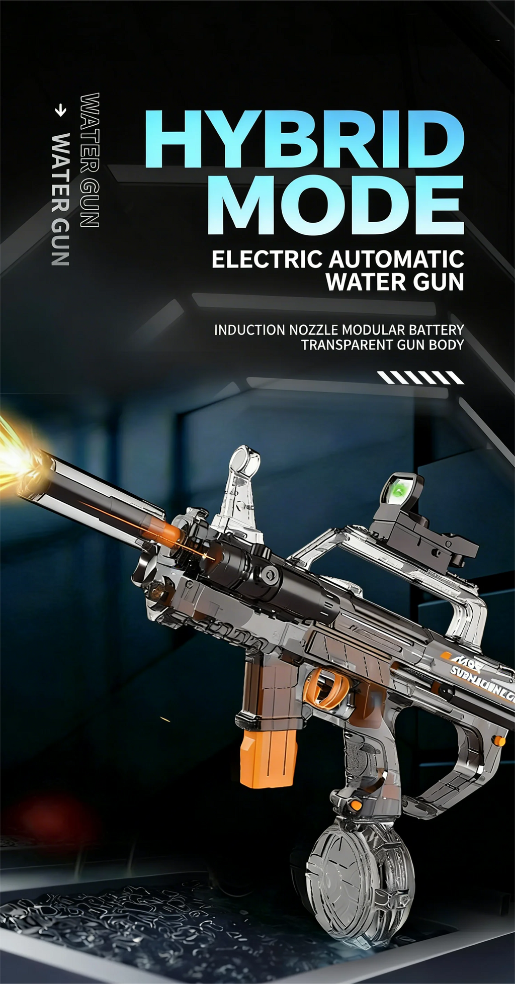 Electric Water Gun MK3 M95 Powerful Automatic Water Blaster High Pressure Squirt Gun Summer Beach Pool Outdoor Toy Gift for Kids