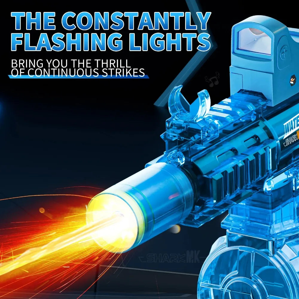 Electric Water Gun Water Blaster High Capacity Long Range Summer Outdoor Beach Water Fight Toy for Kids Boys Birthday Gift