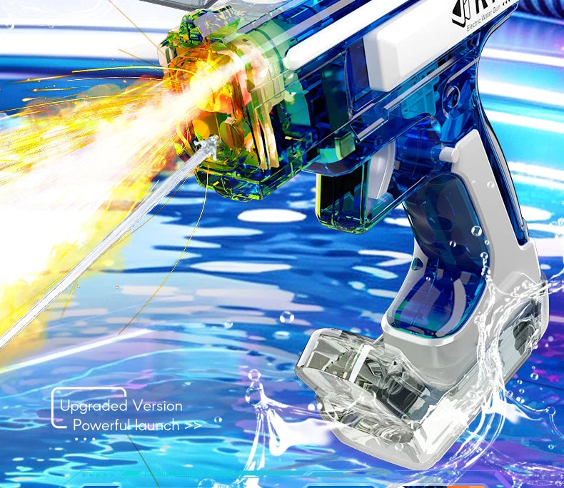 Electric Water Guns for Adults Spray light Powerful  burst  Water Storage Gun Blasters Summer Outdoor Game Toy for Boy girl Kid