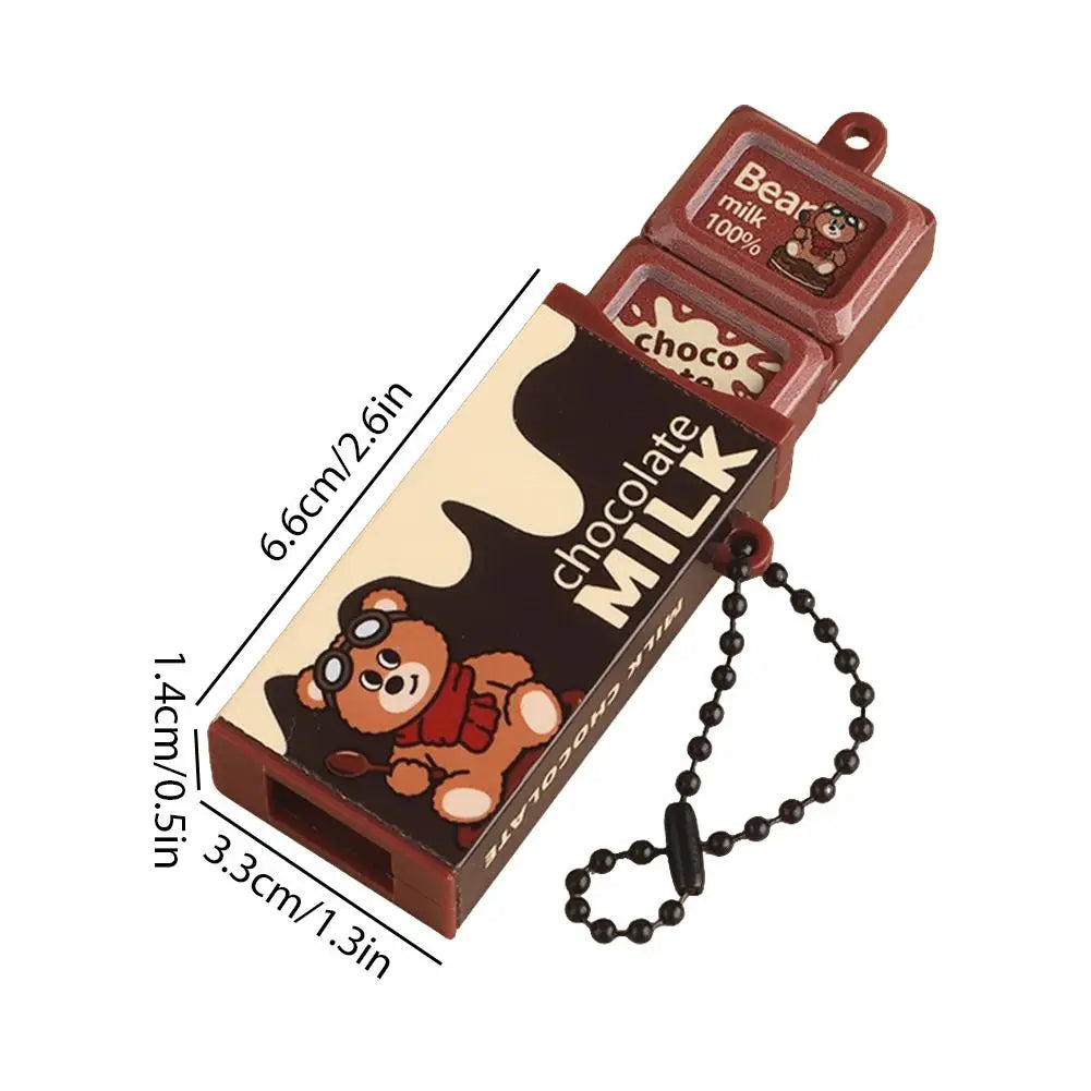Realistic Chocolate Stress-Relieving Toys Bendable Clip Toys Keychains Sensory Toys Novelty Backpack Charms Children's Gifts