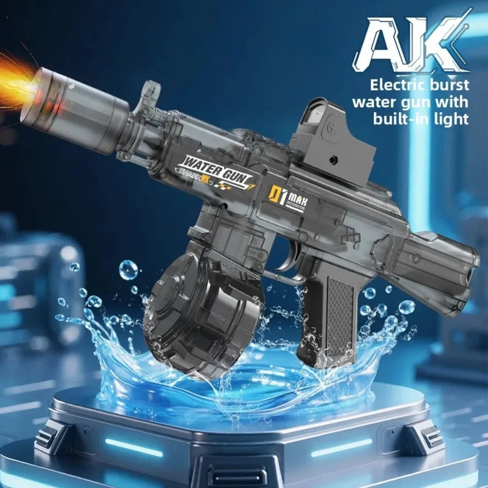 Electric Water Gun Water Blaster High Capacity Long Range Summer Outdoor Beach Water Fight Toy for Kids Boys Birthday Gift