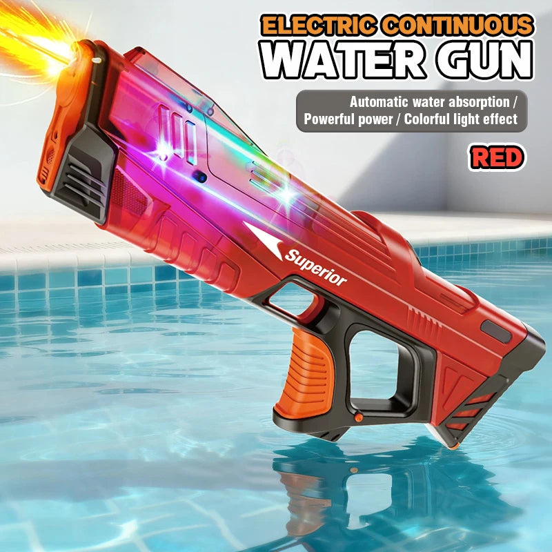 Electric Water Guns For Adults Powerful Spray Automatic Water Suction Water Blasters Outdoor Party Beach Toy For boys Kid Gifts