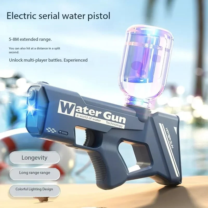 Electric Water Guns For Adults Powerful Squirt Automatic Water Suction Water Blasters Summer Outdoor Beach Toy For Boys Kid Gift