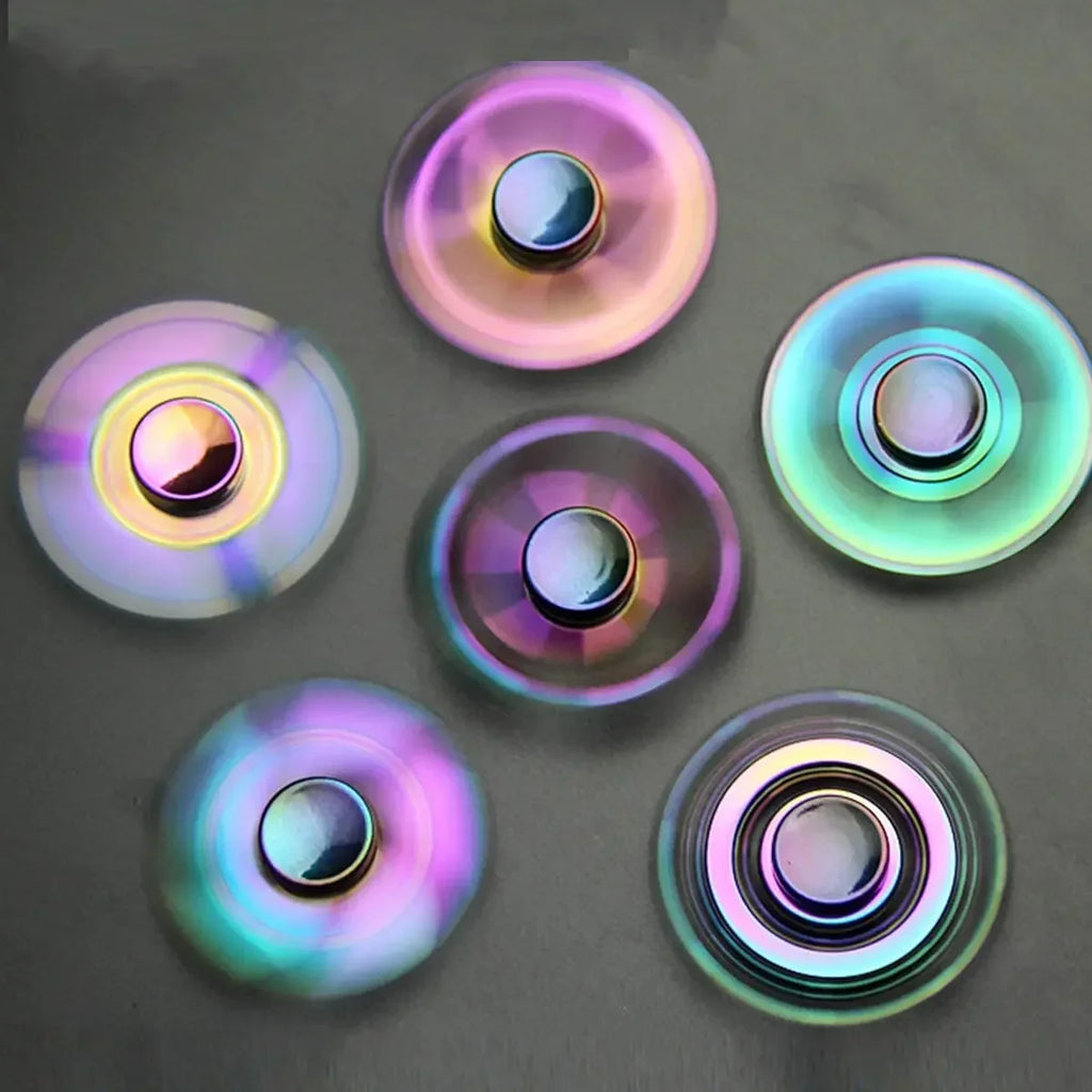 New Metal Fidget Spinner Toys Colorful AntiStress Alloy Finger Gyro EDC Relieves Stress Finger Spinner Children Adult Toy Gifts