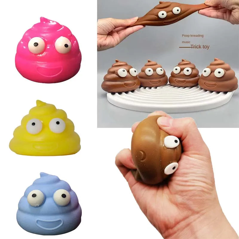 Stress Reducing Toys Squishy Balls Stress Reducing Gadgets Sticky Ball Poop Quirky Toys Stress Reducing Toys