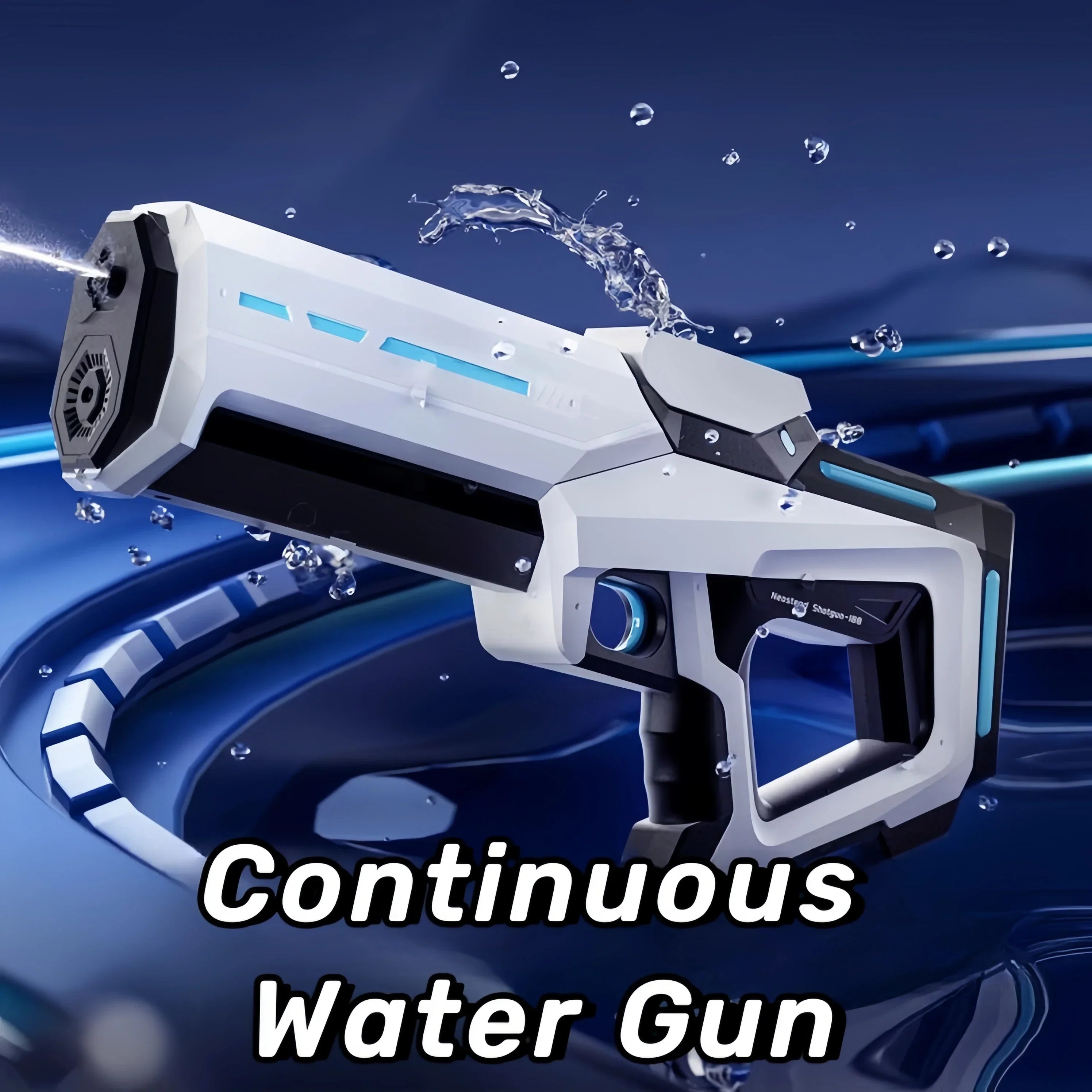 Powerful Electric Water Guns for Adults, Automatic Splash Blaster with Water Suction, Summer Outdoor Beach Toys for Boys Gift