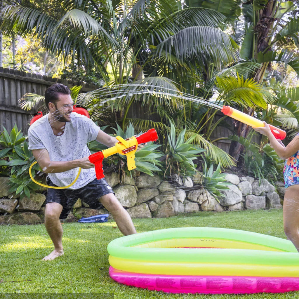 2500ML Firefighter Backpack Water Gun Blaster for Kids,Tank with Hose Shooter, Super Water Squirt Suitable for Outdoor Play Kids