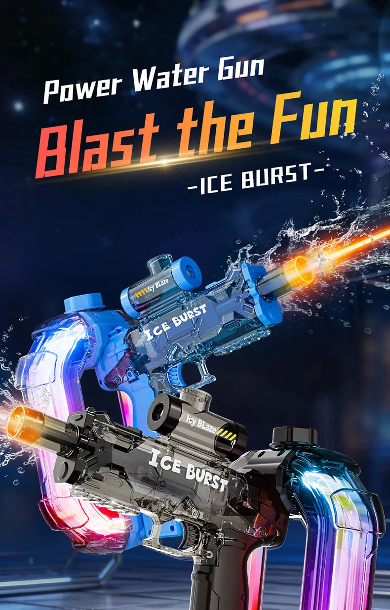 New Electric Water Gun Powerful Squirt Automatic Water Blasters Summer Outdoor Beach Toy for Kids Gift