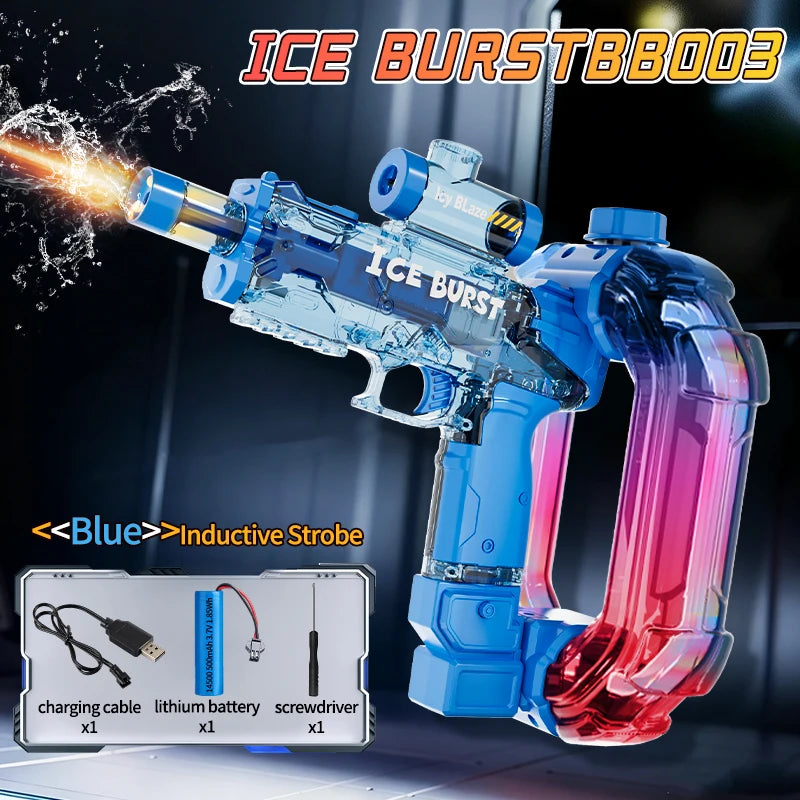 Electric Water Gun with Long Battery Automatic Water Blaster  for Summer Beach Pool Outdoor Party Games Ideal Children Gift