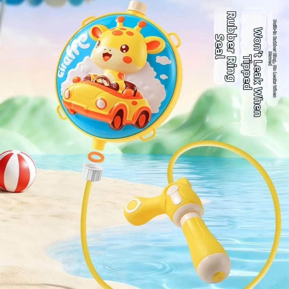 Pull Type Children Backpack Water Spray Toy Powerful Range Large Capacity Long-range Water Battle Props Easy To Fill