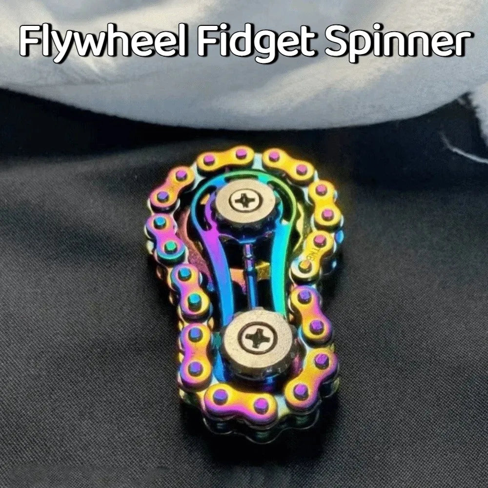 Creative Flywheel Fidget Spinner Spinning Top DIY Sprockets Fingertip Gyro Novelty Durable Hand Spinner Chain Gear Party Favors