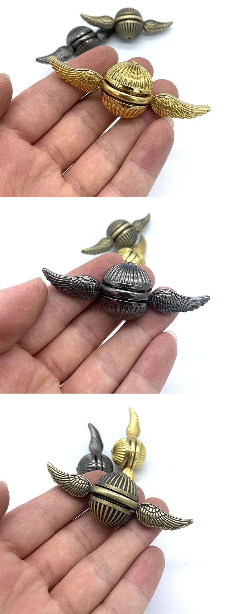Metal Fidget Spinner Hand Spinner Toy Anti-Stress Fun Gyro for Stress Relief Finger Rotation Gyroscope for Kids And Adults