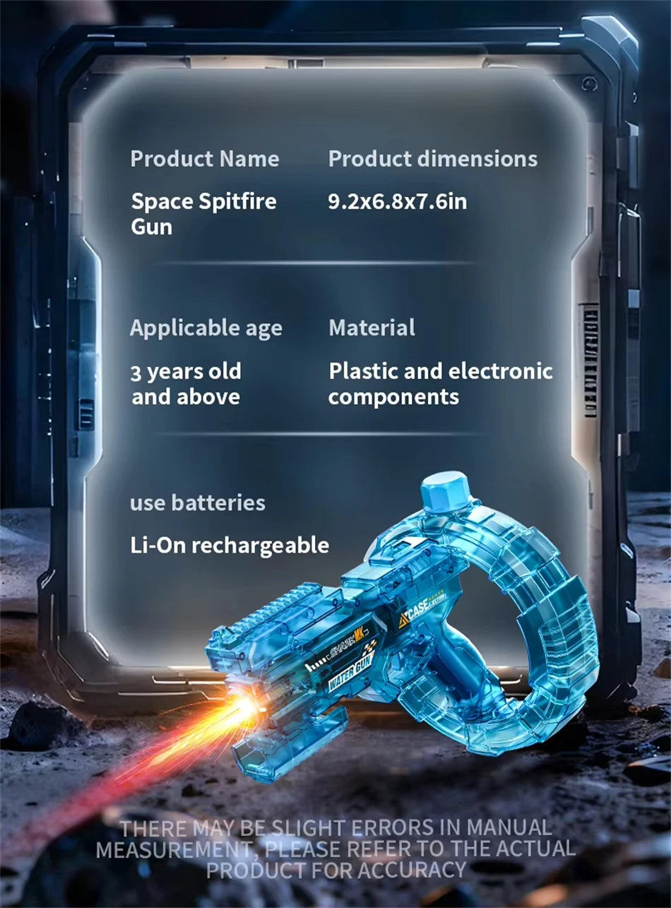 Water Guns Electric For Adults Powerful Squirt Automatic Water Suction Water Blasters Summer Outdoor Beach Toy For boys Kid Gift