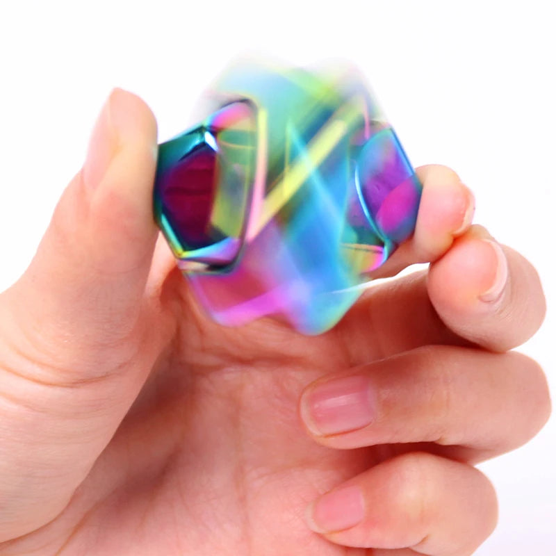 Square Fidget Spinner Adults Children Autism Anxiety Anti Stress Toy Handspinner Metal Spinning Top EDC Gadgets Cool Stuff