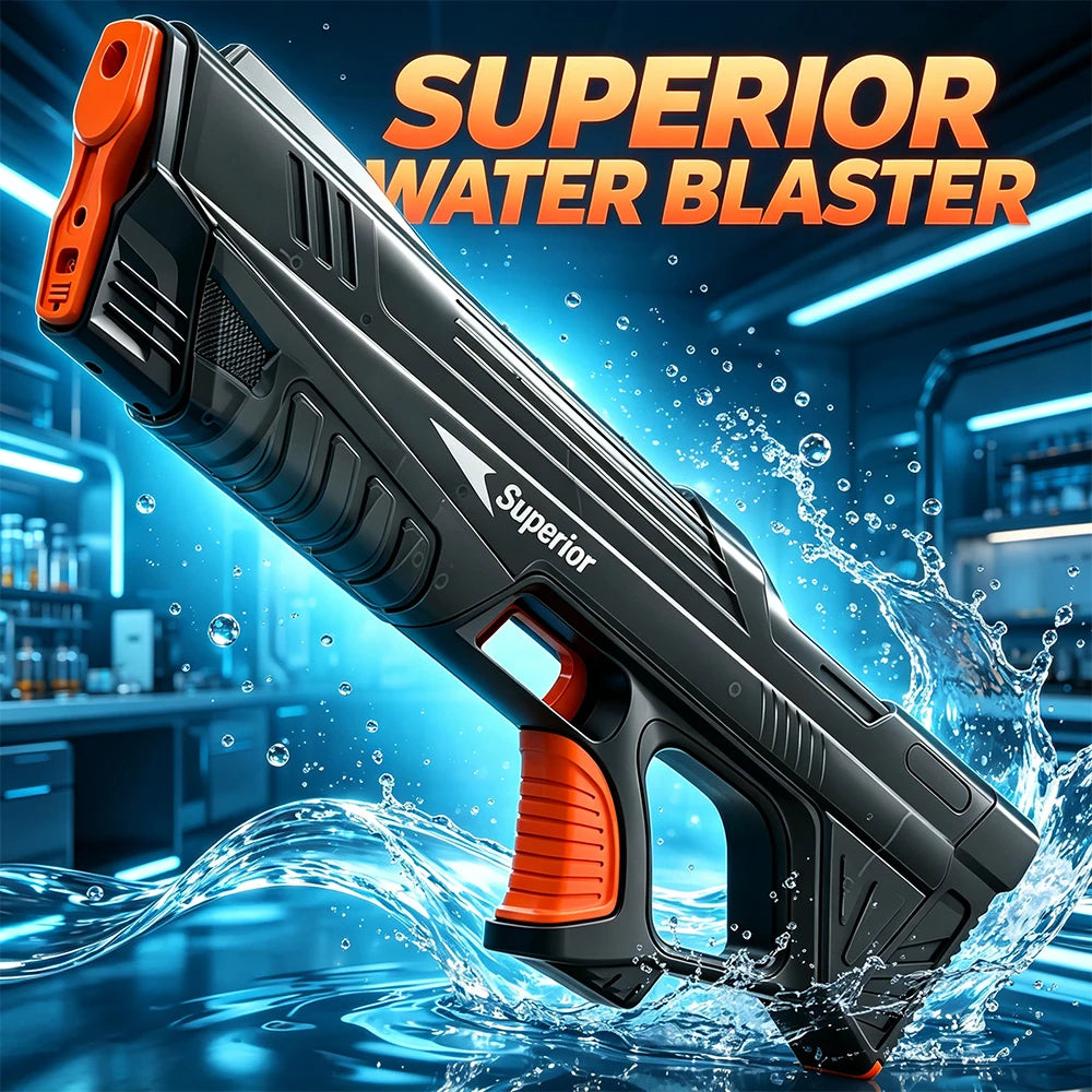 Electric Water Gun Toys Auto Suction Water Guns for Adults Squirt Guns Battery Powered Automatic Water Blasts Party Toy