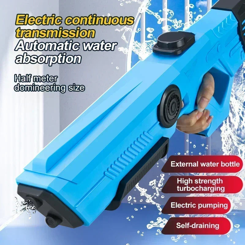 Electric Water Guns For Adults Powerful Squirt Automatic Water Suction Water Blasters Summer Outdoor Beach Toy For boys Kid Gift