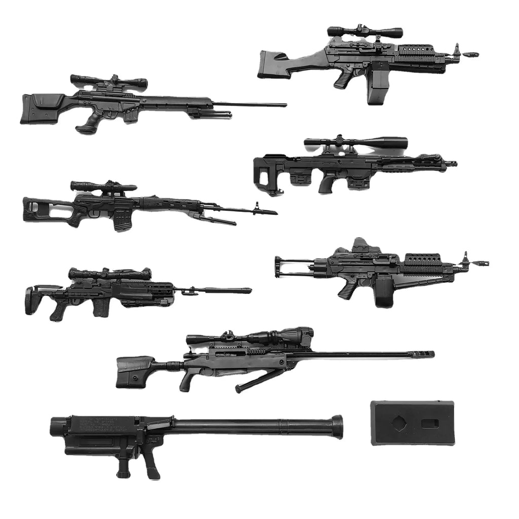 1/6 Scale MK14 SVD DSR-1 Sniper Rifle TAC-50 M46 4D Assembly Plastic Gun Model Toy Exercises The Cerebrum Development Interest