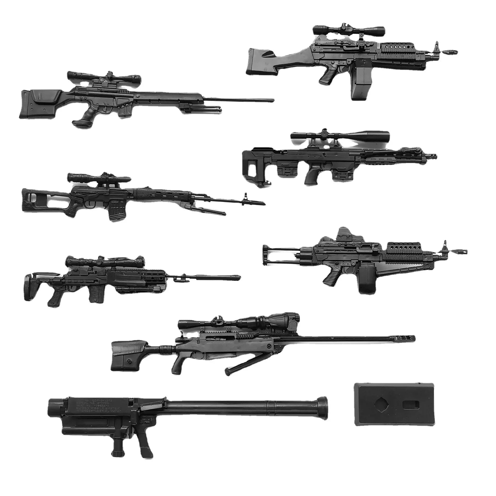 1/6 Scale MK14 SVD DSR-1 Sniper Rifle TAC-50 M46 4D Assembly Plastic Gun Model Toy Exercises The Cerebrum Development Interest