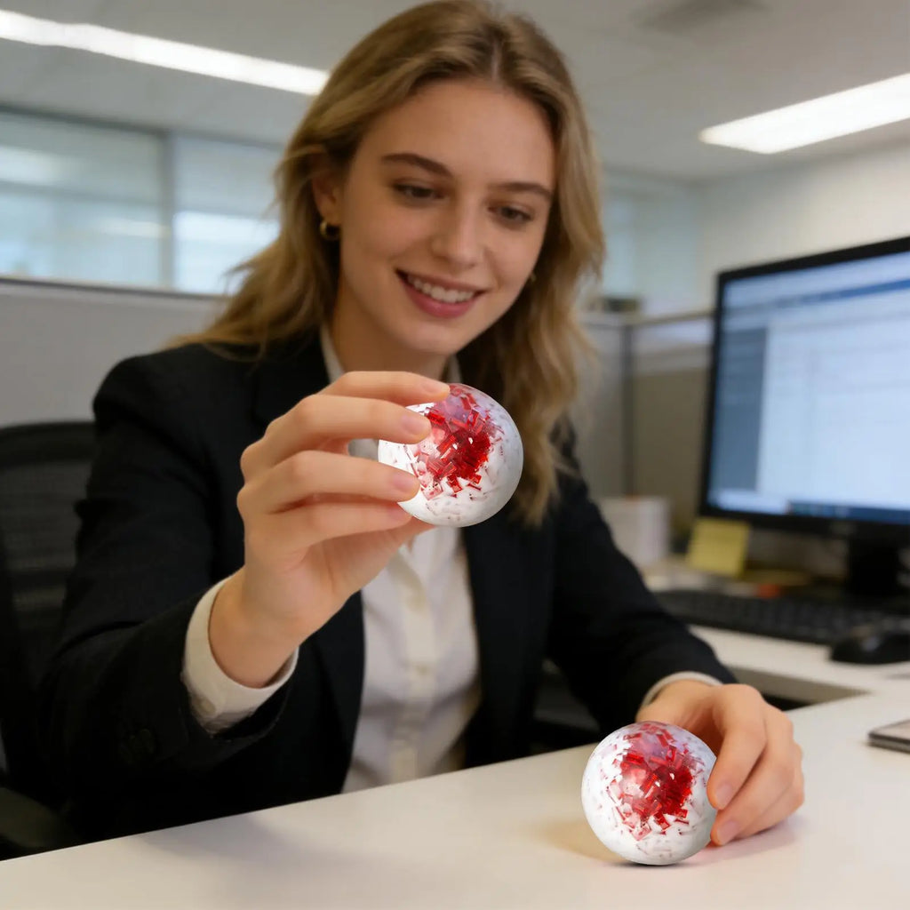 Crunchy Stress Ball Stress Relief Noisy Squeeze Toys for Kids Teens Adults Students Travelers Studying Working Travel
