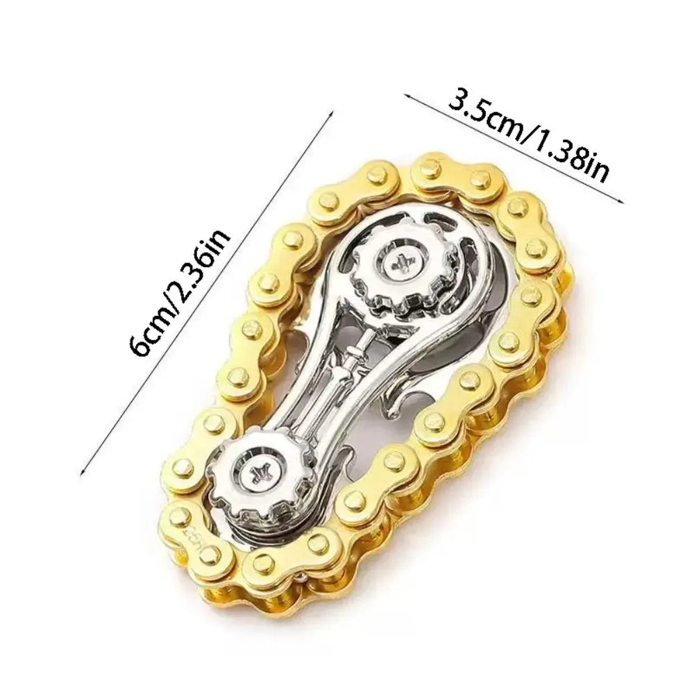 Creative Flywheel Fidget Spinner Spinning Top DIY Sprockets Fingertip Gyro Novelty Durable Hand Spinner Chain Gear Party Favors