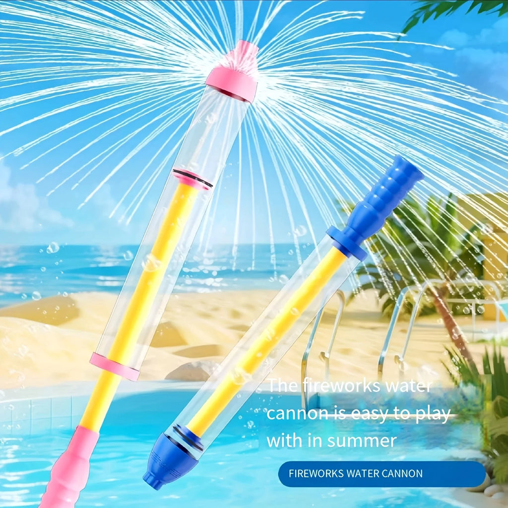 Firework Water Blaster Toy Summer Rotating Spray Water Gun Beach Pool and Outdoor Activities Water Shooter for Kids and Adults