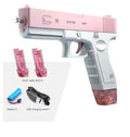 Summer M416 Electric Water Gun Battery Powered With External Water Bottle Attachment Perfect Gifts For Kids & Adults Outdoor Fun