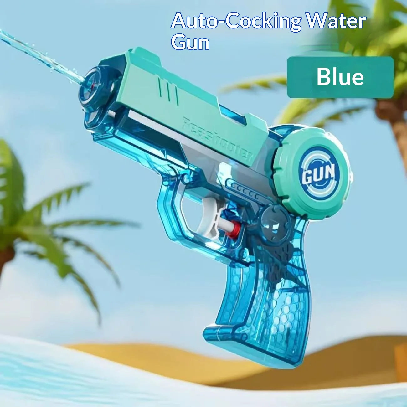 Glock Press-Pump Water Gun with High Capacity for Kids, Beach Water Battle Outdoor Water Play Toy