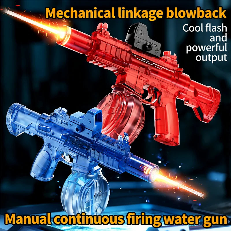 Electric Water Gun For Kids Adults Fully Automatic Water Pistol With LED Light Children's Garden Outdoor Pool Beach Water Toys