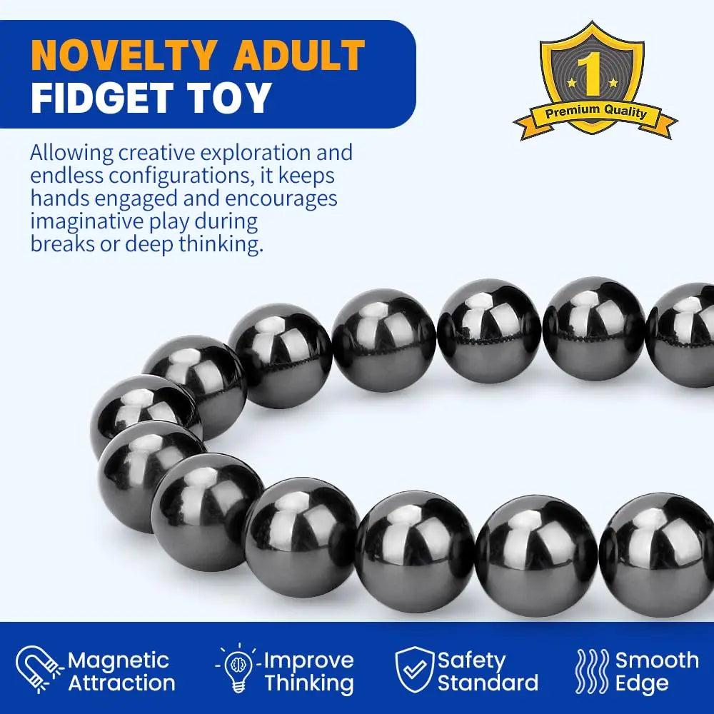 Fidgeting Toys Magnetic Ball for Adults , Desk Gadgets Sensory Game ADHD Anti-stress Fidgets Magnet Toys for Anxiety Autism Gift
