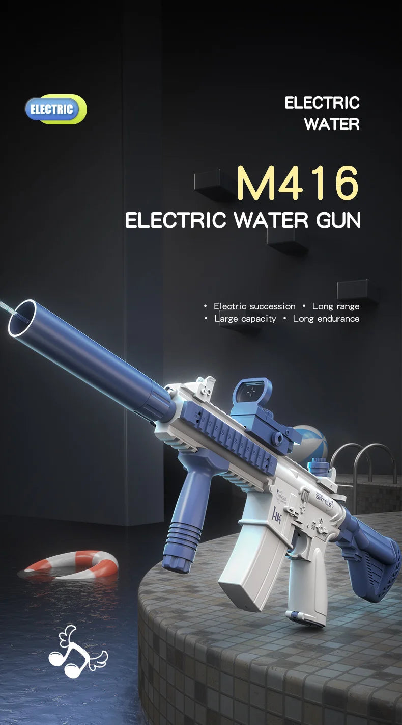 Automatic Summer Electric Toy Water Gun Large-capacity Water Gun Beach Outdoor Water Fight Swimming Pool Toys Gifts
