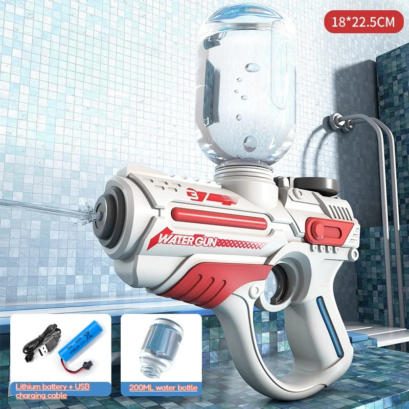 Kids Electric Water Gun Fully Automatic High Pressure Water Blaster for Boys Summer Beach Pool Party Water Fighting Play Toys