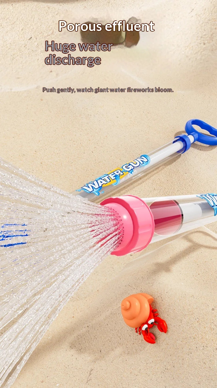 Fun Firework Effect Water Gun for Kids Large Capacity Pump Action 120° Scatter Water Cannon Summer Water Fight Essential Toy