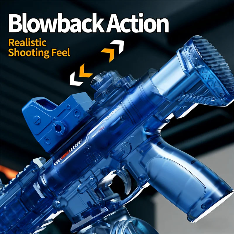 Electric Water Gun For Kids Adults Fully Automatic Water Pistol With LED Light Children's Garden Outdoor Pool Beach Water Toys