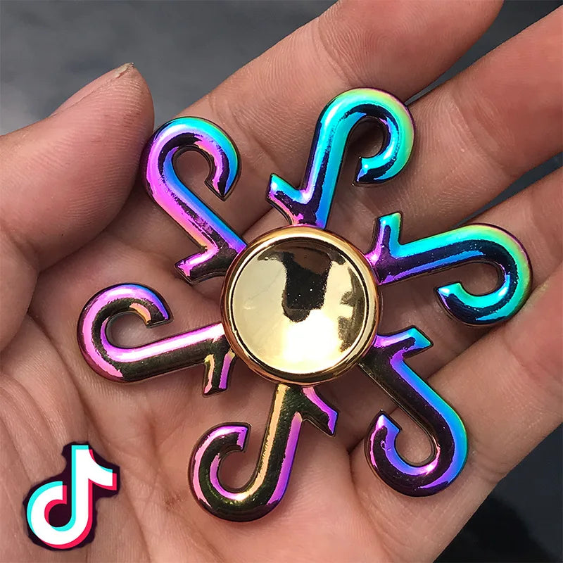 New Metal Fidget Spinner Toys Colorful AntiStress Alloy Finger Gyro EDC Relieves Stress Finger Spinner Children Adult Toy Gifts