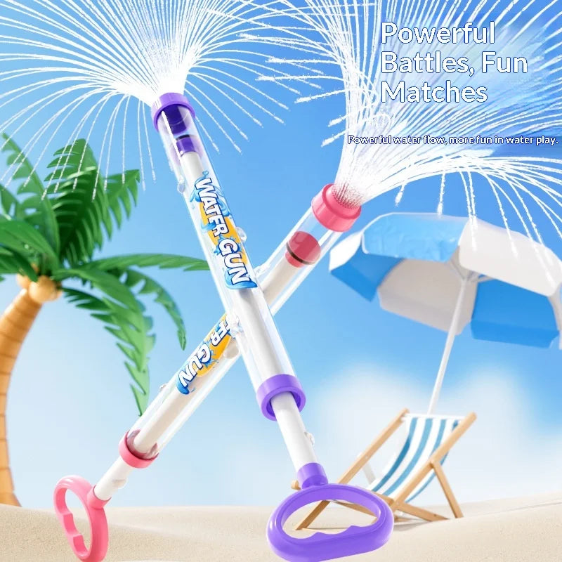 Fun Firework Effect Water Gun for Kids Large Capacity Pump Action 120° Scatter Water Cannon Summer Water Fight Essential Toy