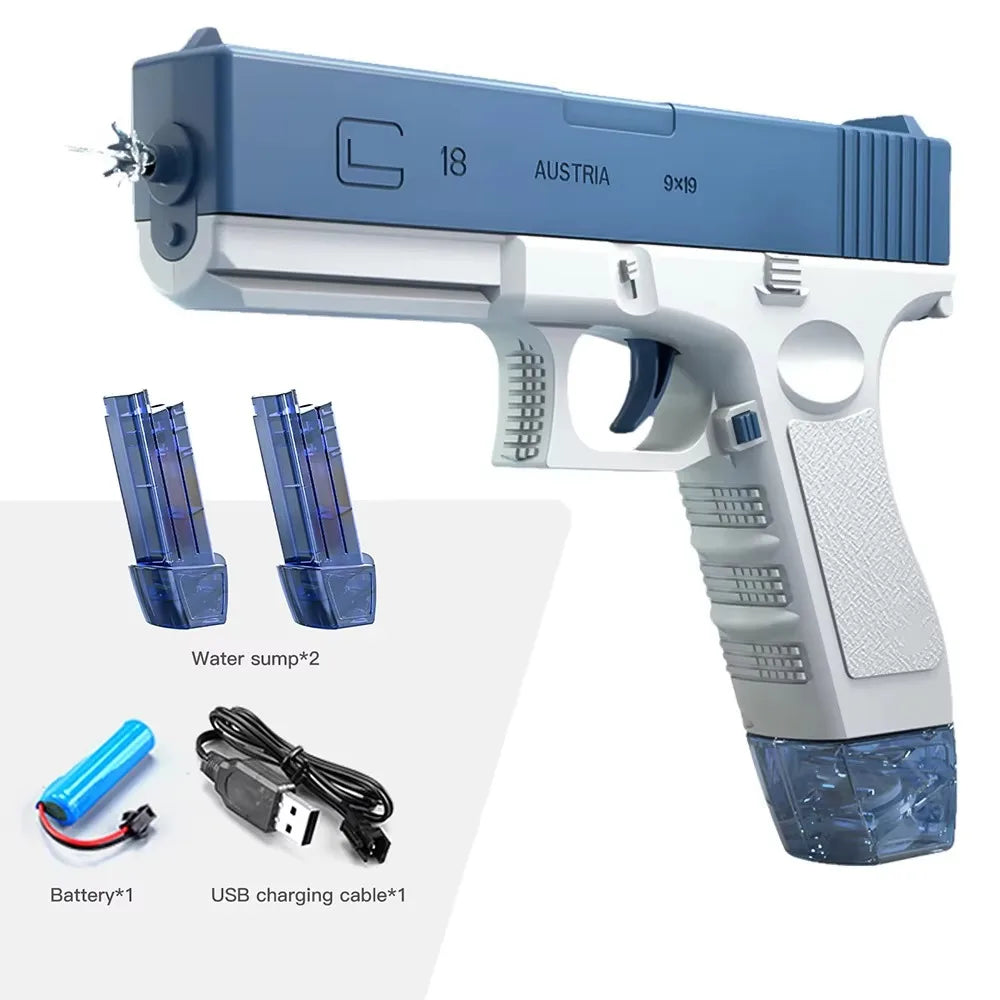 Electric Water Guns For Adults Powerful Squirt Automatic Water Suction Water Blasters Summer Outdoor Beach Toy For boys Kid Gift
