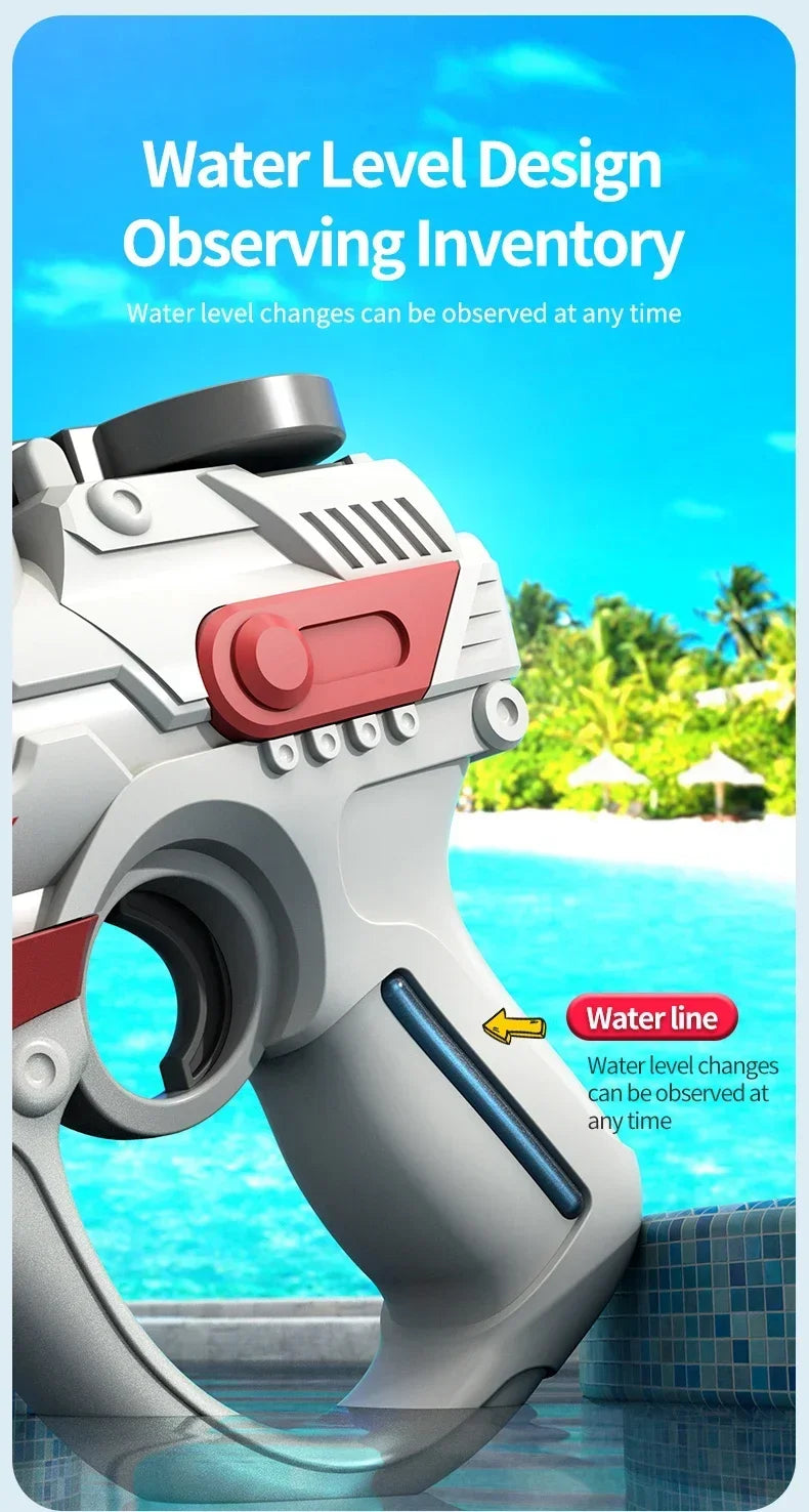 Kids Electric Water Gun Fully Automatic High Pressure Water Blaster for Boys Summer Beach Pool Party Water Fighting Play Toys