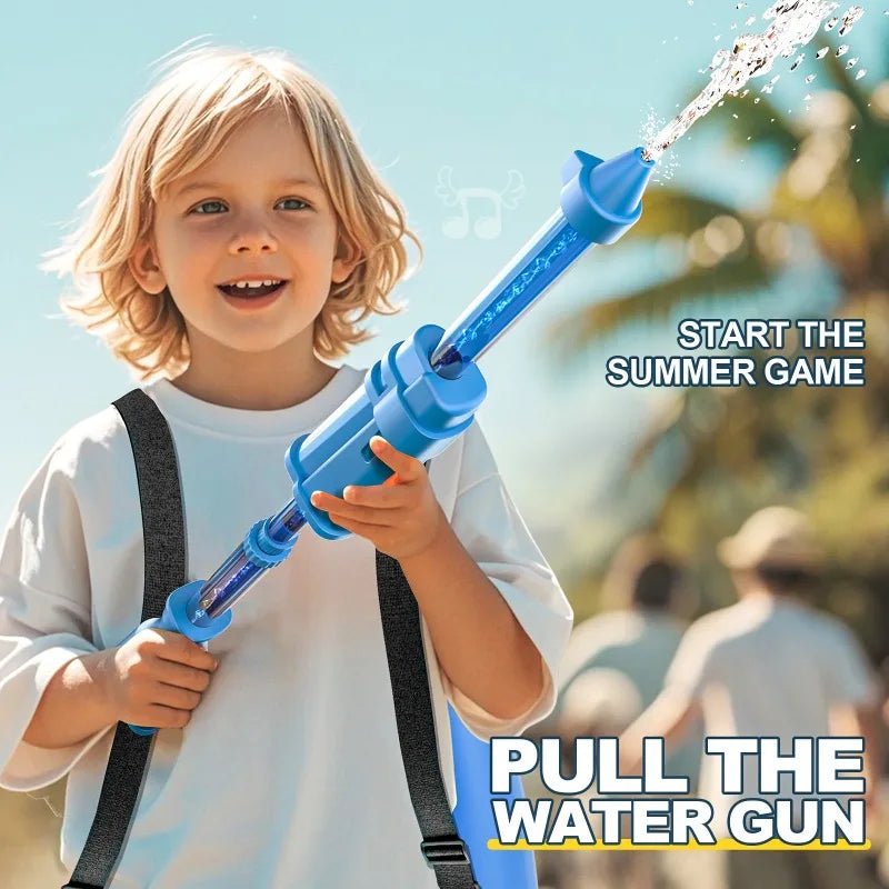 15L Large Capacity Backpack Water Gun Toy High Pressure Long Range Water Blaster for Outdoor Summer Water Fights Adult Kids Use