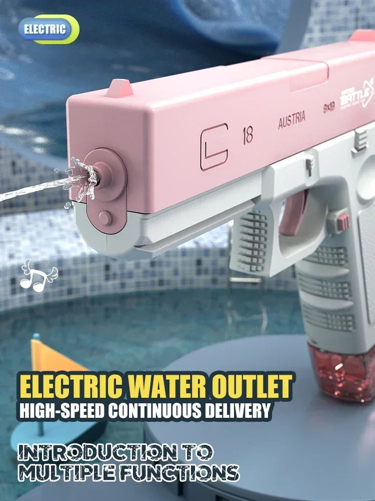 Electric Water Gun Toys Bursts Children's High-pressure Strong Charging Energy Water Automatic Water Spray Children's Toy Guns