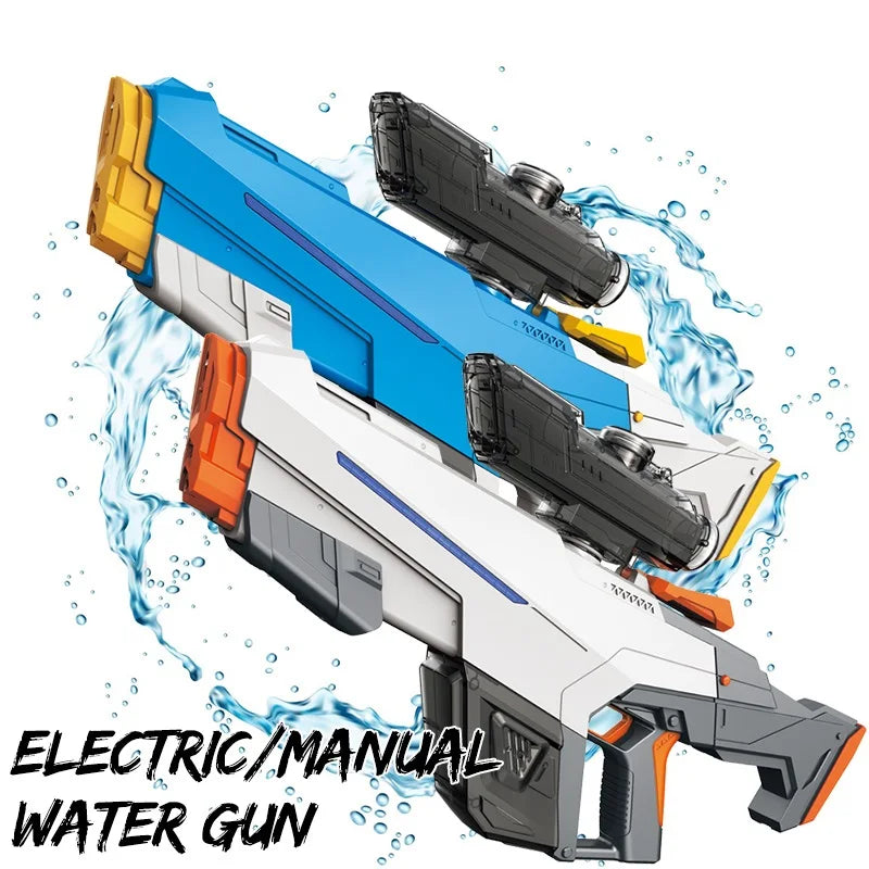 Electric Water Gun  for Adults  Kids Gift High-pressure Strong Energy Automatic Water Spray Beach Pool Outdoor Toys