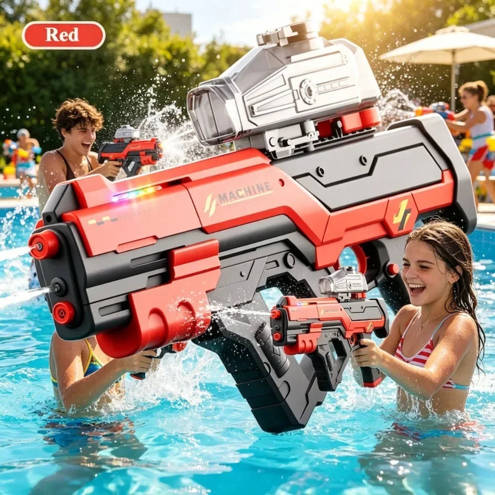 Electric Water Gun Automatic Continuous Shooting Water Blaster Summer Outdoor Beach Pool Water Fight Toy for Kids Adults